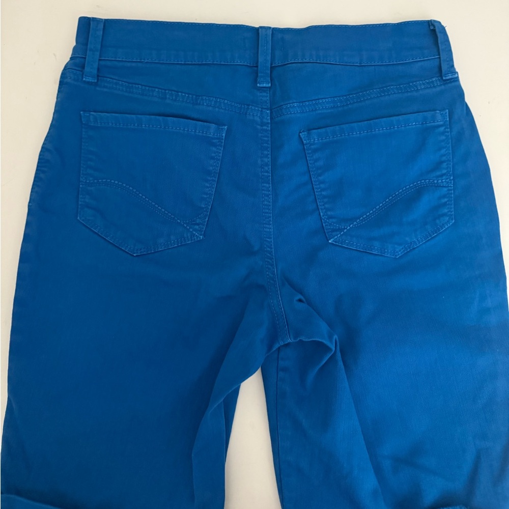 NYDJ Ella Cuffed Bermuda Shorts Parisian Blue Size 8P Lift Tuck Stretch - Picture 5 of 7
